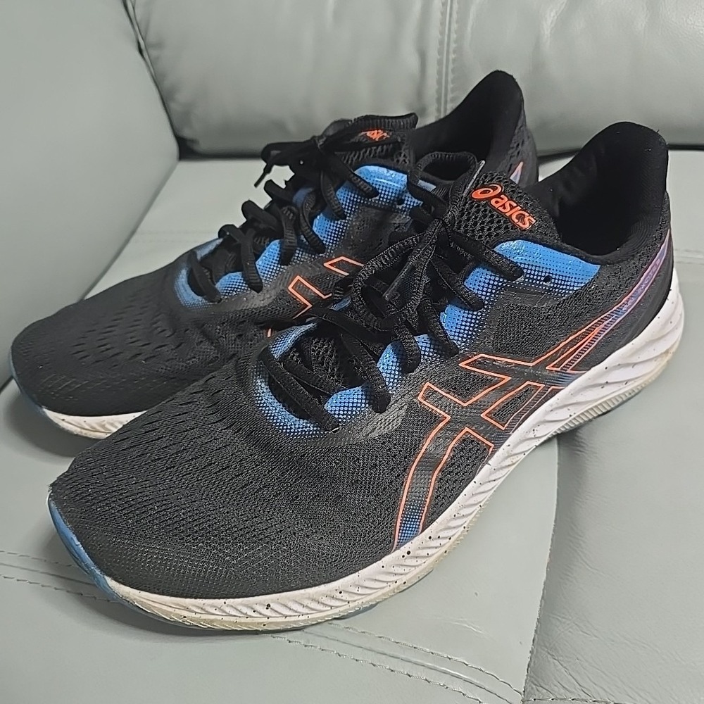 ASICS GEL-Excite 8 Shoes Mens 12‎ Black Running Comfort Walking Gym Sneakers